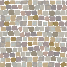 Paving Stones Road Texture seamless pattern. wall of stone, cobbled street
