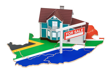 Poster - Property for sale and rent in South Africa concept, 3D rendering