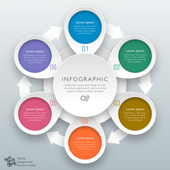 Wall Mural - Infographics Vector Background #6-Sep Process 