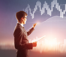 Aufkleber - Trading concept