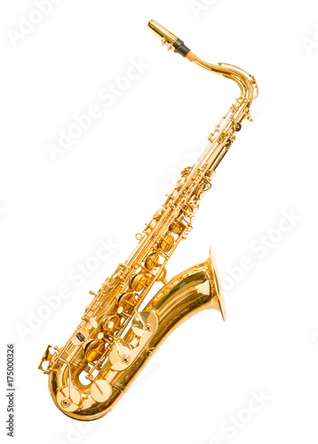 Zdjęcie XXL saksofon na białym tle