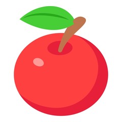 Wall Mural - Red apples icon, isometric 3d style