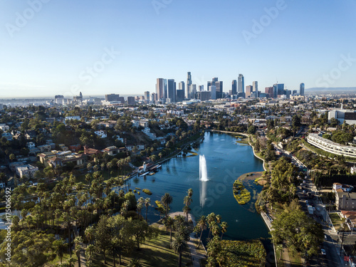 Zdjęcie XXL Trutnia widok na echu parku, Los Angeles