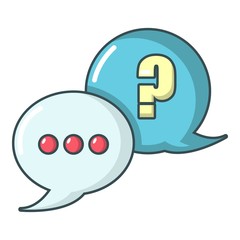 Poster - Dialog icon, cartoon style