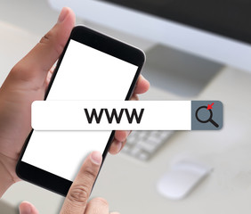 Poster - WWW Website Online Internet Web Page computer Browser Connection Network Concept to use www