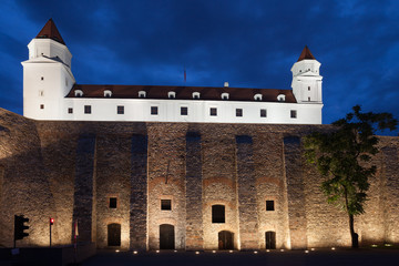 Wall Mural - Bratislava Castle at nNght in Slovakia