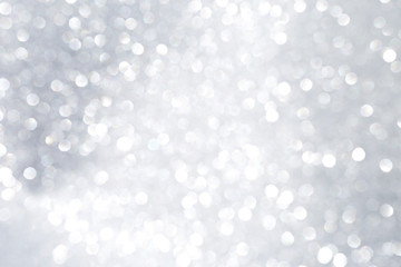 abstract silver shiny bokeh background