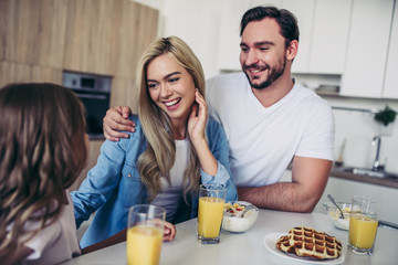 Wall Mural - Family on kitchen