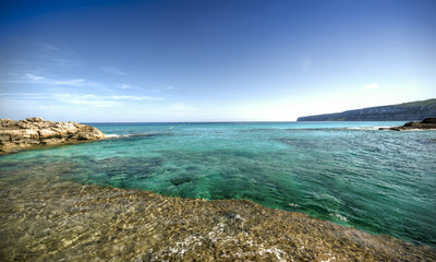 Coast of Formentera in Es Carnatge ( balearic Islands)