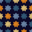 © lazininamarina - Seamless background with decorative stars. Scribble texture. Textile rapport.