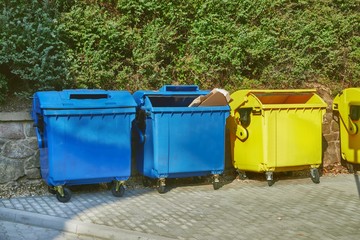 Poster - Dust bin containers