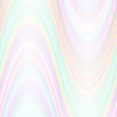 Poster - Colorful abstract wavy background from thin curved stripes - vector design in light tones