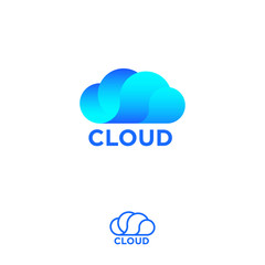 Poster - cloud computing logo. cloud info emblems. cloud storage logo. chat or network icon.