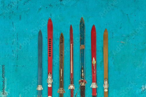 collection-of-vintage-wooden-weathered