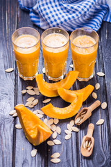 Wall Mural - delicious pumpkin smoothie