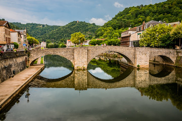 Poster - Le Pont des Consuls à Villefranche de Rouergue