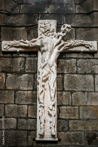 Le Christ Du Collegiale Notre Dame De Villefranche De Rouergue Photo Stock Adobe Stock