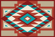 Abstract Red and Beige Southwest Native Background 3