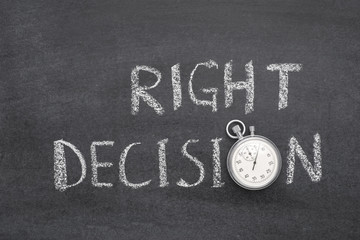 Wall Mural - right decision watch