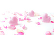 © KMNPhoto - pink heart and rose petals