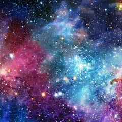 Wall Mural - Watercolor Space Background, Galaxy Watercolor Texture