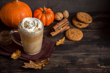 Wall Mural - Pumpkin Spice Latte