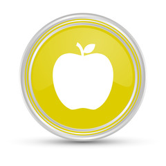 Poster - Gelber Button - Apfel