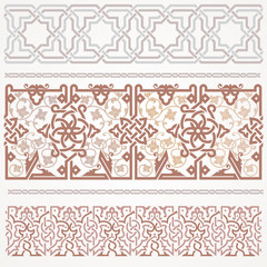 Wall Mural - Seamless ribbon ornament in oriental art