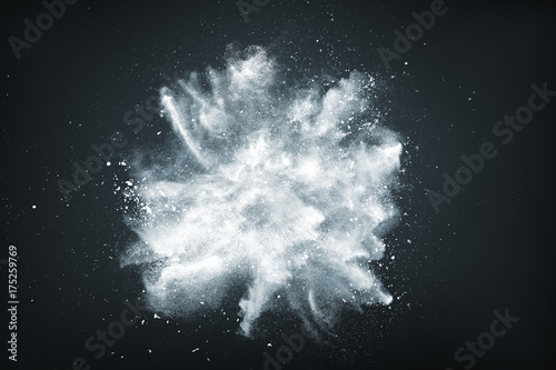 Fotomural Abstract design of white powder snow cloud