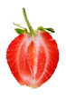 Half Red Strawberry