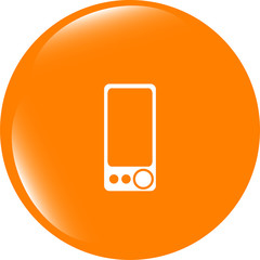 Poster - multimedia smartphone icon, button, graphic design element