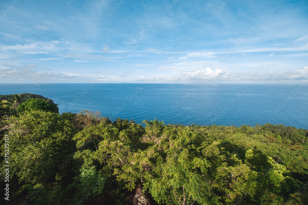 Beautiful Island and Tropical Sea 