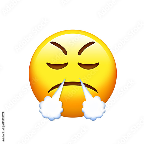Emoji sad, angry and feeling depressed yellow face icon - Acquista