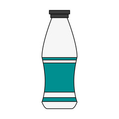 Wall Mural - Milk bottle isolated icon vector illustration graphic design