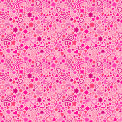 Breast Cancer awareness month seamless pattern