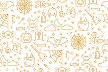 Abstract Seamless Halloween Wallpaper Pattern As A Background