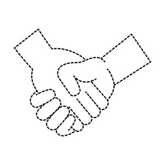 Canvas Print - handshake done deal icon