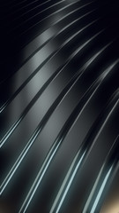 Aufkleber - Wave band abstract background surface 3d rendering
