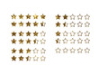 © Andy - Vector golden glitter online shopping review feedback five star rate icon