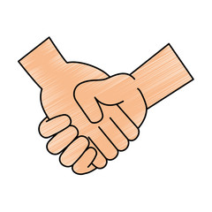 Canvas Print - handshake done deal icon