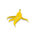 © NYgraphic - Vector of Banana peel isolated on a white background