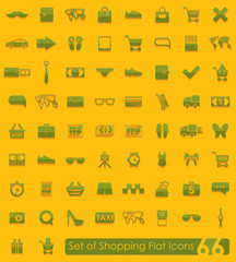 Poster - Set of shopping icons