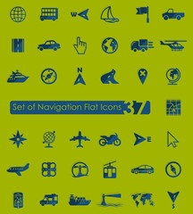 Canvas Print - Set of navigation icons