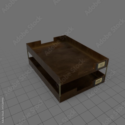 Vintage Desk Tray For Paper This Stock 3d Asset And Explore Vintage Desk Tray For Paper This