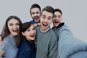 Sticker - Group of happy young teenager