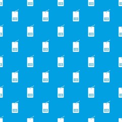 Poster - Tag with bar code pattern seamless blue
