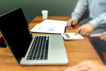 businessman use computer for work