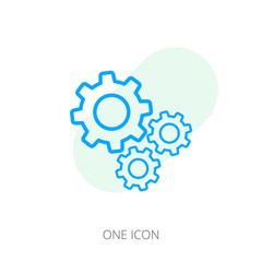 Poster - Mechanism icon, Gear Icon, Cogwheel icon