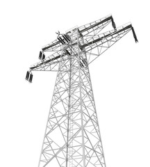 Wall Mural - Power Transmission Tower Isolated