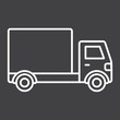 © amin268 - Delivery Truck line icon, transport and vehicle